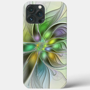 Farbige Fantasy-Blume Moderne Abstrakte Fraktal Case-Mate iPhone Hülle