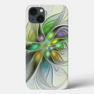 Farbige Fantasy-Blume Moderne Abstrakte Fraktal Case-Mate iPhone Hülle