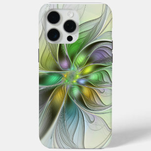 Farbige Fantasy-Blumen-Moderne Abstrakte Fraktale Case-Mate iPhone Hülle