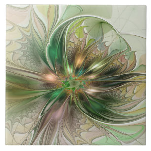 Farbige Fantasy Moderne Abstrakt Fraktal Fliese