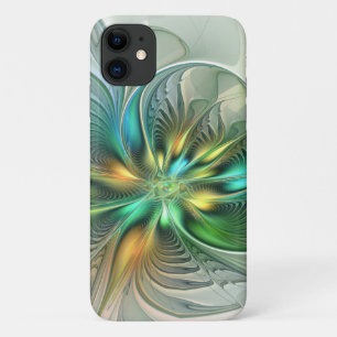 Farbige Fantasy Moderne Abstrakte Blume Fraktal Case-Mate iPhone Hülle
