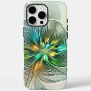 Farbige Fantasy Moderne Abstrakte Blume Fraktal iPhone 16 Pro Max Hülle
