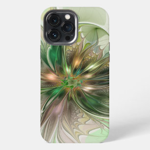 Farbige Fantasy Moderne Abstrakte Fraktale Blume iPhone 13 Pro Max Hülle