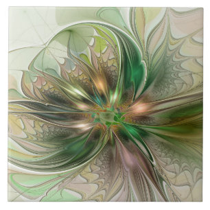 Farbige Fantasy Moderne Abstrakte Fraktale Fliese