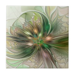 Farbige Fantasy Moderne Abstrakte Fraktale Fliese