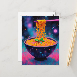 Farbige Fantasy-Ramen Postkarte