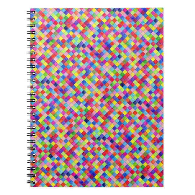 Farbige Farbe im Muster der Grafik Notizblock (Vorderseite)