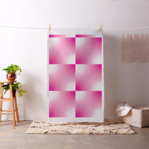 Farbige Farbleuchte Kissenplatz Rosa und Weiß Stoff