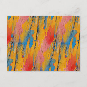 Farbige Farbspritzer Postkarte