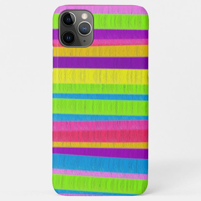 Farbige Farbstreifen Case-Mate iPhone Hülle (Rückseite)