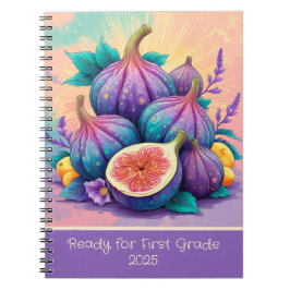 Farbige Feige für die 1. Klasse 2025 Notizblock