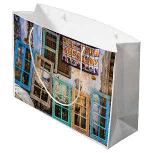 Farbige Fensterrahmen Große Geschenktüte