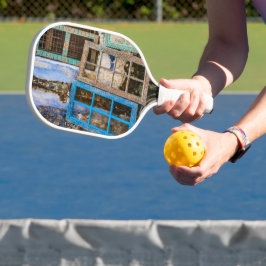 Farbige Fensterrahmen Pickleball Schläger