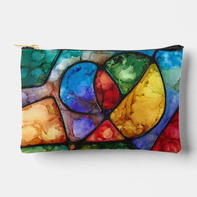 Farbige, fette Accessoires Zubehörtasche (Vorderseite)