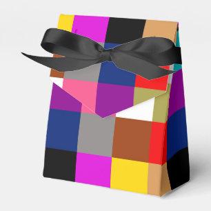 Farbige Fette Farbblöcke Musterdesign Geschenkschachtel