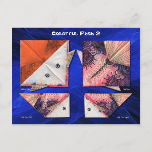 Farbige Fische 2 Postkarte