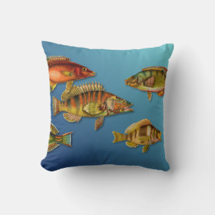 Farbige Fische Kissen