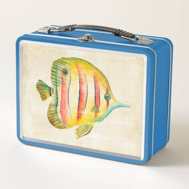 Farbige Fische Metall Lunch Box (Vorderseite)