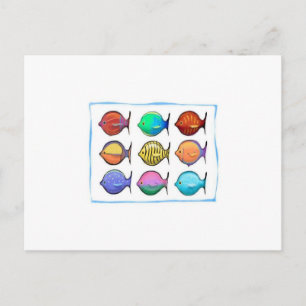 Farbige Fische Postkarte