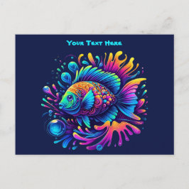 Farbige Fische Postkarte