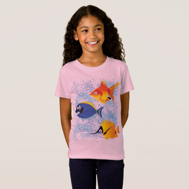 Farbige Fische T-Shirt (Vorne ganz)