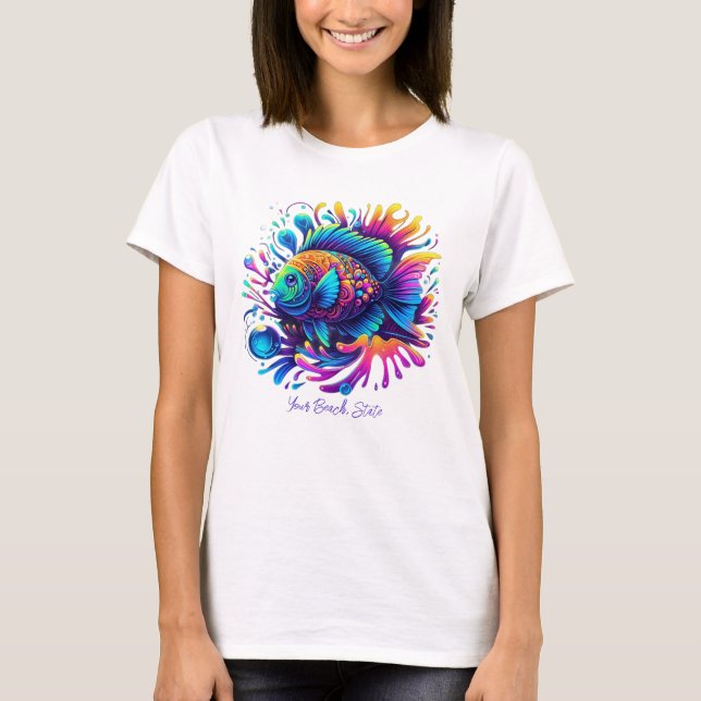 Farbige Fische T-Shirt (Vorderseite)