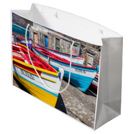 Farbige Fischerboote, Kap Verde Große Geschenktüte