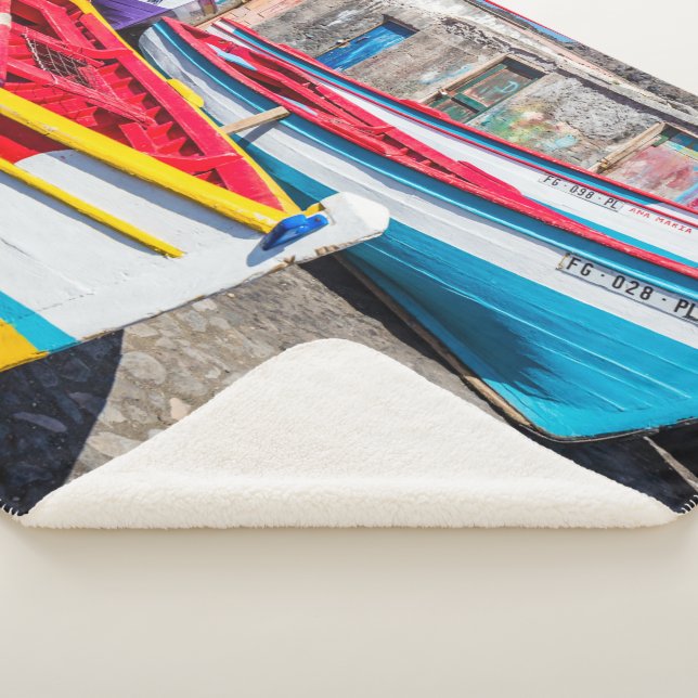 Farbige Fischerboote, Kap Verde Sherpadecke (3/4)