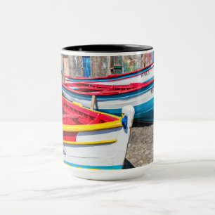 Farbige Fischerboote, Kap Verde Tasse