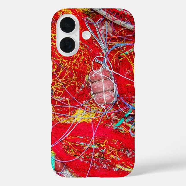 Farbige Fischernetze Case-Mate iPhone Hülle (Rückseite)