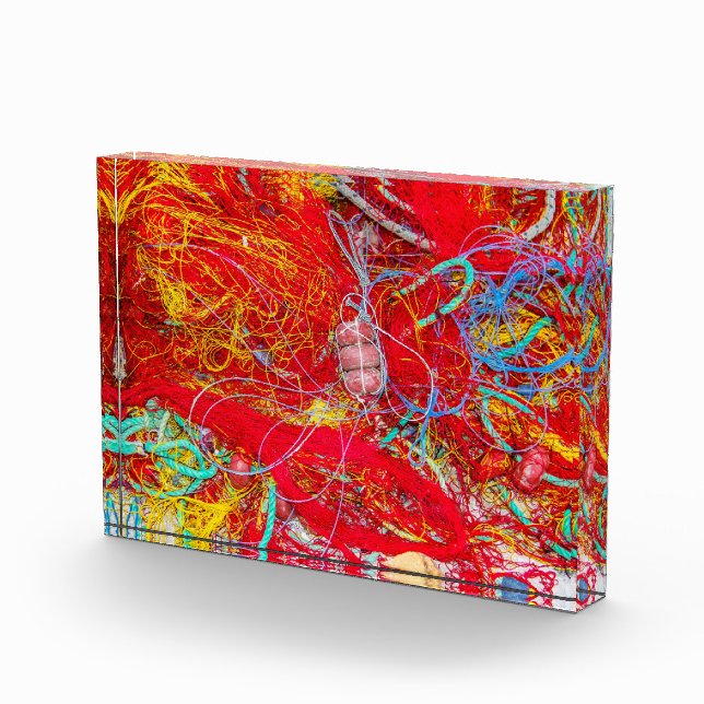 Farbige Fischernetze Fotoblock (Rechts)