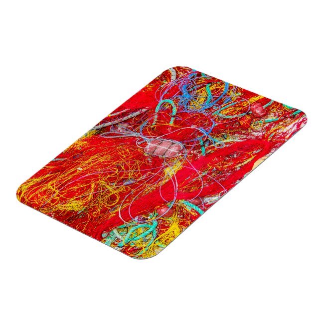 Farbige Fischernetze Magnet (Linke Seite)