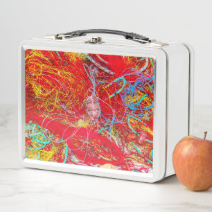 Farbige Fischernetze Metall Brotdose