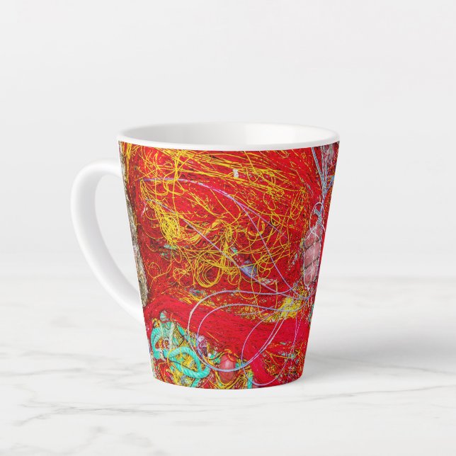 Farbige Fischernetze Milchtasse (Linke Ecke)