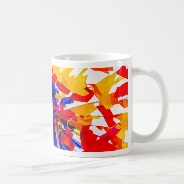 Farbige Flaggen Kaffeetasse (Rechts)