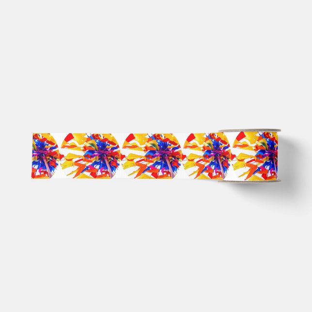 Farbige Flaggen Ripsband (Vorderseite)