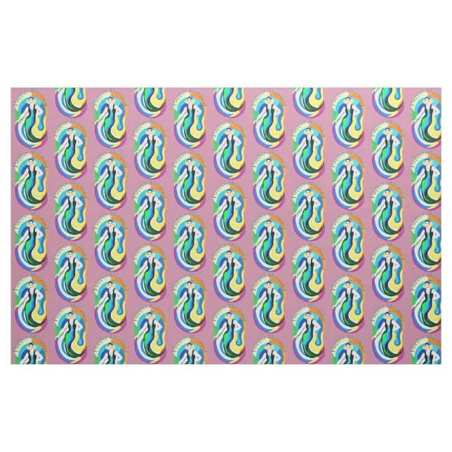 Farbige Flapper Meerjungfrau Thunder_Cove  Stoff (Fat Quarter (45,7 x 55,9 cm))