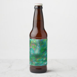 Farbige Flasche Bierflaschenetikett