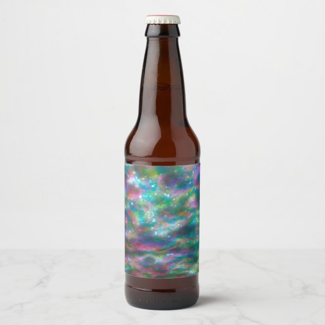 Farbige Flasche Bierflaschenetikett (Vorderseite)