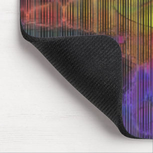 Farbige Flecken unter deformierten Streifen Mousepad