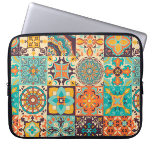 Farbige Fliesen Azulejos. Traditionelles Portugies Laptopschutzhülle