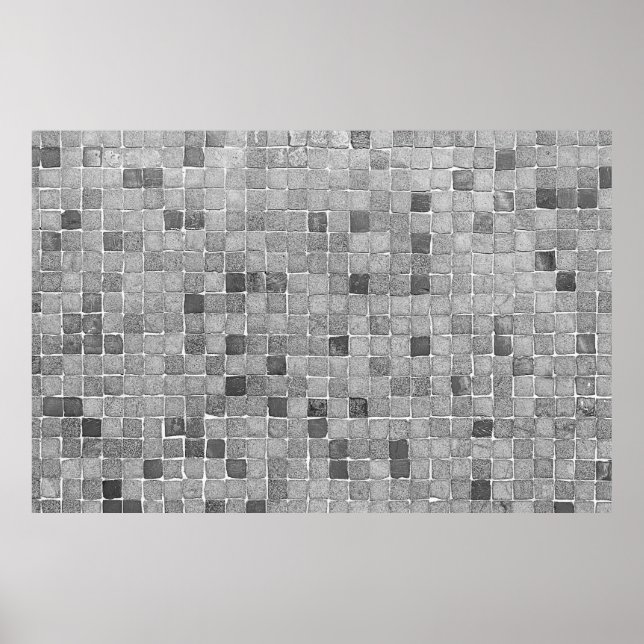 Farbige Fliesen in Lissabon in städtischen Wallabs Poster (Vorne)