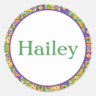 Farbige Fliesen Runder Aufkleber