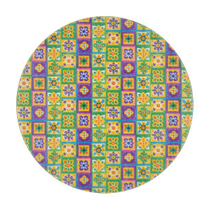 Farbige Fliesen Schneidebrett