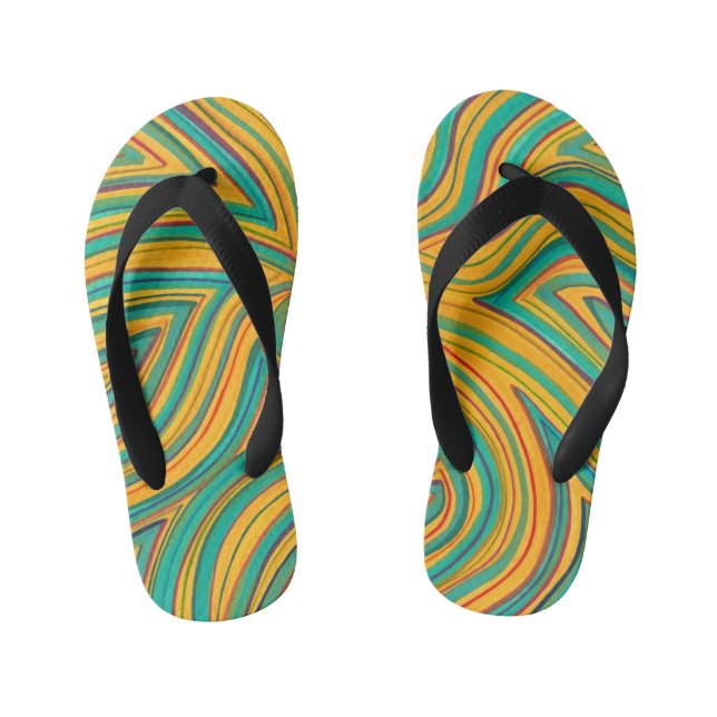 Farbige Flip Flops (Fußbett)