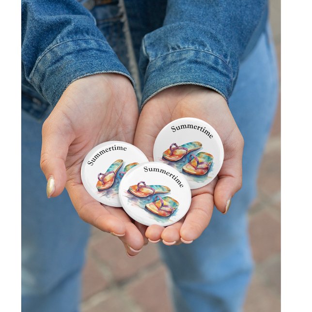 farbige Flip Flops Aquarell anpassbar Flaschenöffner (Von Creator hochgeladen)