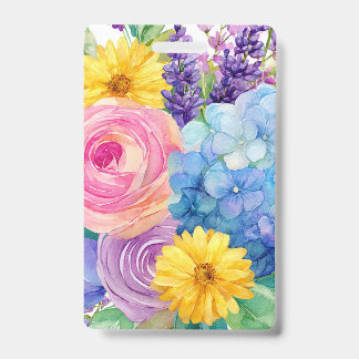 Farbige florale Namensschilder | Ausweis