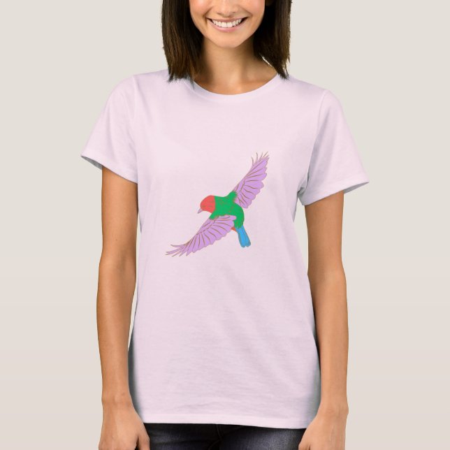 Farbige Flugkunst – Lebendige Naturinspiration T-Shirt (Vorderseite)