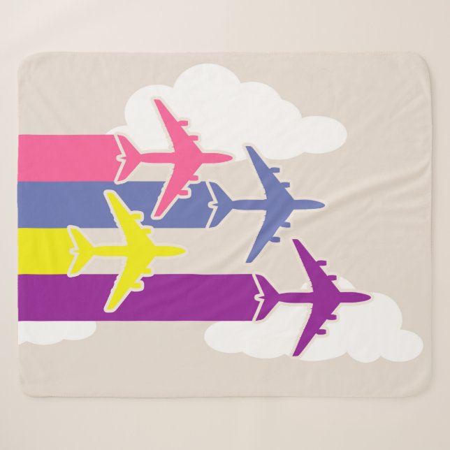 Farbige Flugzeuge Sherpadecke (Vorderseite (Horizontal))