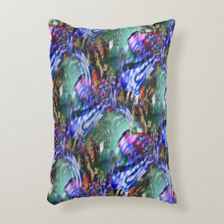 Farbige Fluktuation virtueller Bilder über Schlach Dekokissen